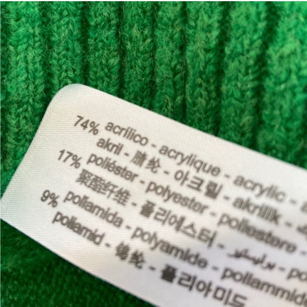 🟢 ZARA Bloggers Fav Long-Sleeved Ribbed Knit Midi Dress Size SM. Sweater Dress - Picture 16 of 16